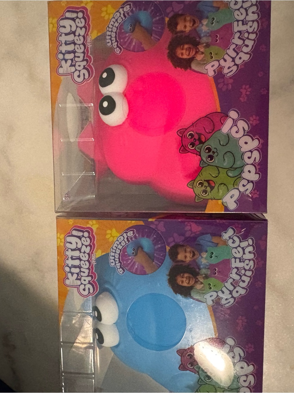 PPNC Kitty Squeeze - Set of 2 Blue and Pink - Picture 3 of 3